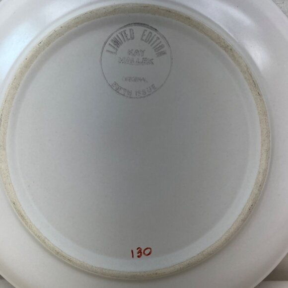 Kay Mallek Limited Edition 5th Issue 1975 Navajo Christmas Plate 10 1/8” - Picture 2 of 3